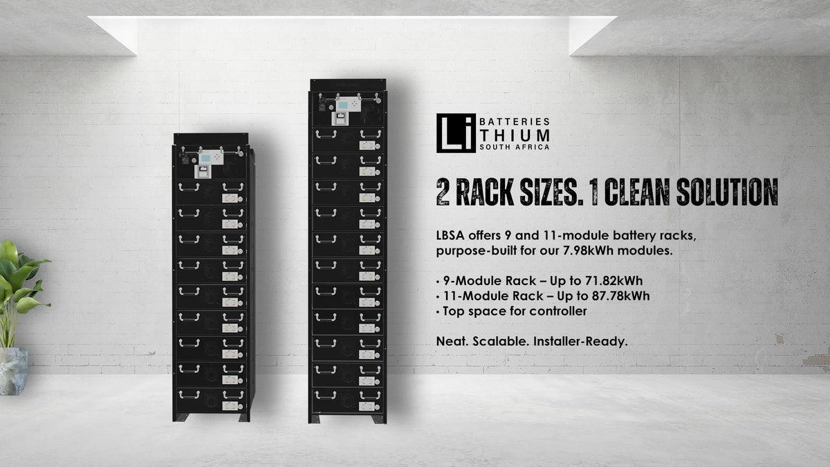 Choose the Right Fit: LBSA Now Offers Two Lithium Battery Rack Options for 9 or 11 Modules