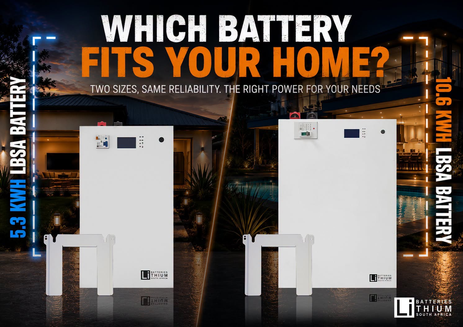 Choosing the Right LBSA Home Battery: 5.3kWh vs 10.6kWh Lithium Battery Storage