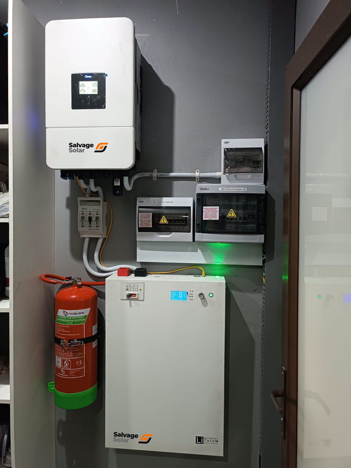 Fireblock Custom Installation Feature: Enhanced Battery Protection at Leeuwenhof Akademie by Salvage Solar