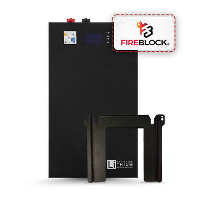 NEW LOOK 51.2v 104Ah 5.3kWh  LiFePO4 Lithium Iron Phosphate Wall Mount Solar UPS Battery l Fireblock Suppression Ready