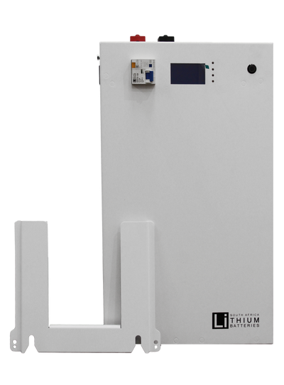 WHITE 25.6v 208Ah 5.3kWh LiFePO4 Lithium Iron Phosphate Wall Mount Solar UPS Battery l Fireblock Suppression Ready