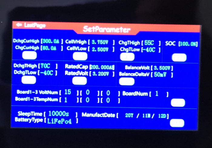LBSA Smart BMS Touch Display Only - Lithium Batteries South Africa