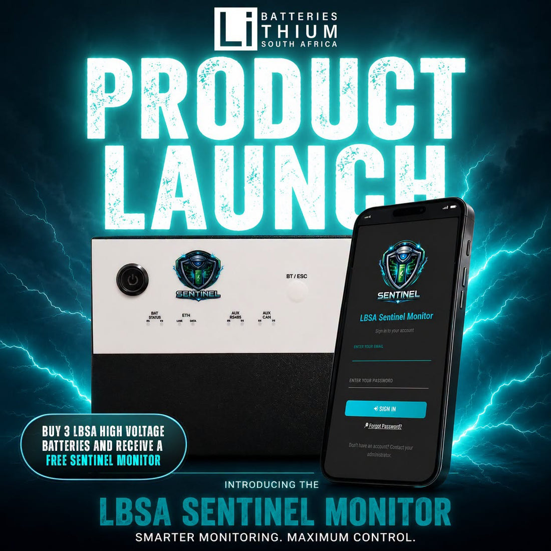 Introducing the LBSA Sentinel Monitor: Smarter Battery Monitoring, Greater Control
