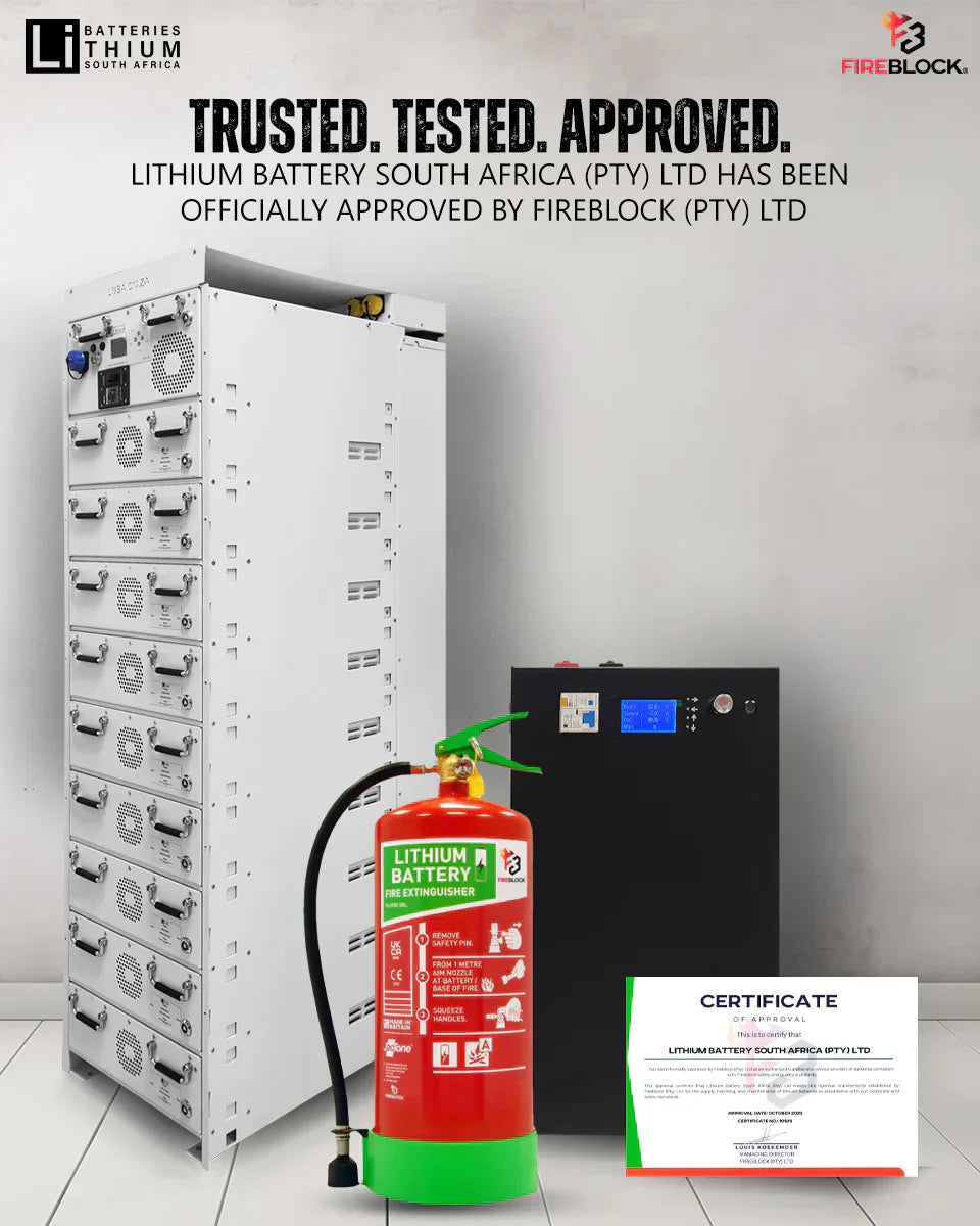 Lithium Batteries South Africa Achieves Official Fireblock Certification