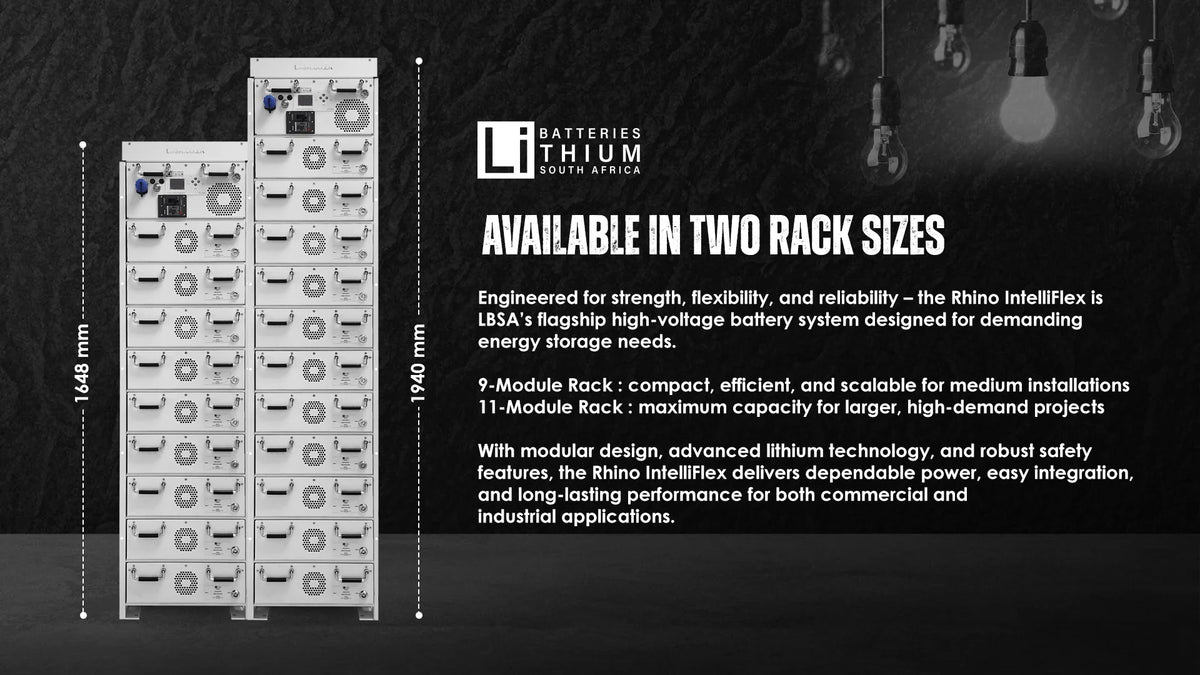 Two Rack Sizes. One Powerful Solution. – Lithium Batteries South Africa
