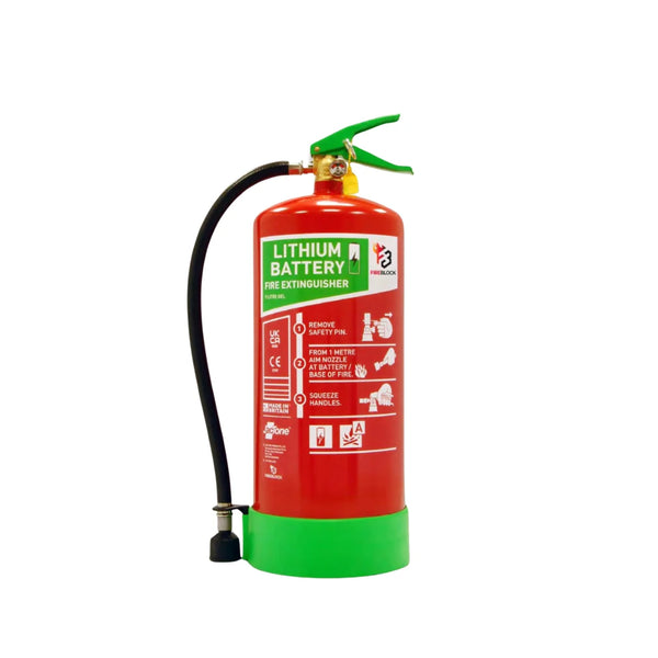 Fireblock 9 Litre Lithium Battery Fire Extinguisher