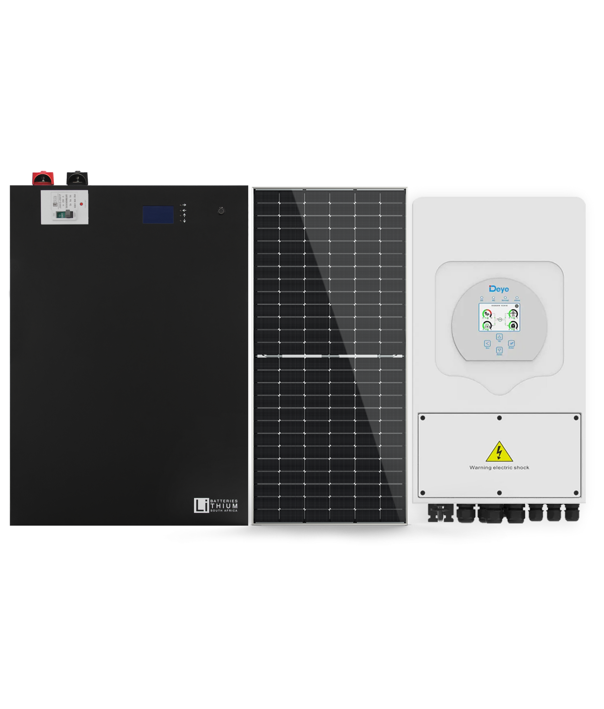 5KW Deye Inverter with 10.6kWH battery and 10x 460W LBSA panels Combo