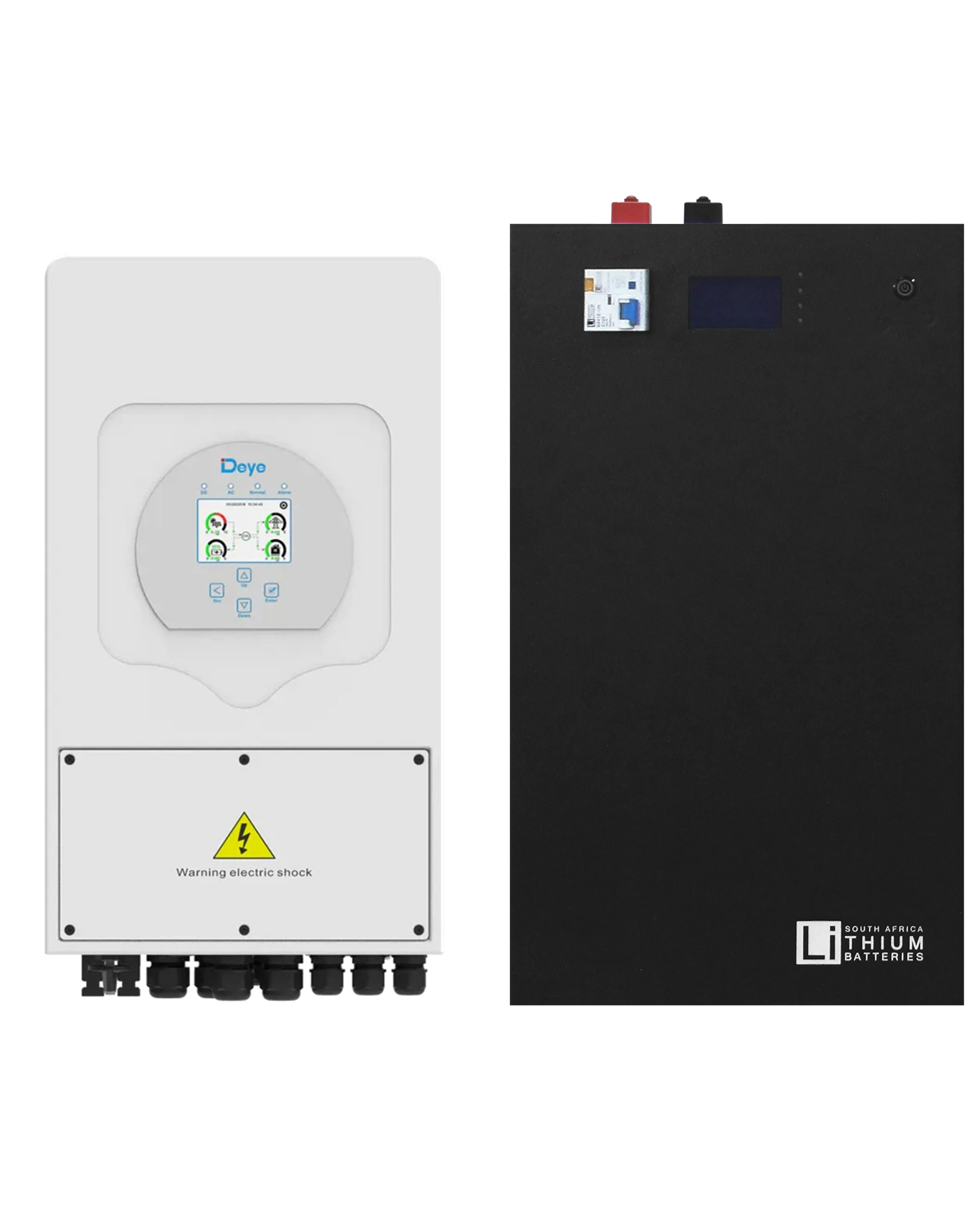 Deye 5kW Hybrid Inverter and 5.3kWh Wall Mount LBSA Battery Combo