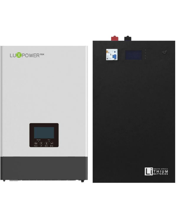 Luxpower SNA 5000 and 5.3kWh Wall Mount LBSA Battery Combo