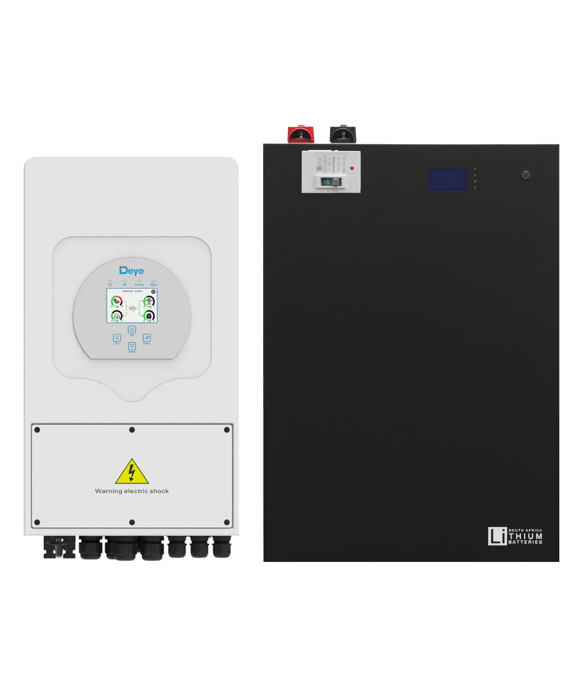 Deye 5kW Hybrid Inverter and 10.6kWh Wall Mount LBSA Battery Combo