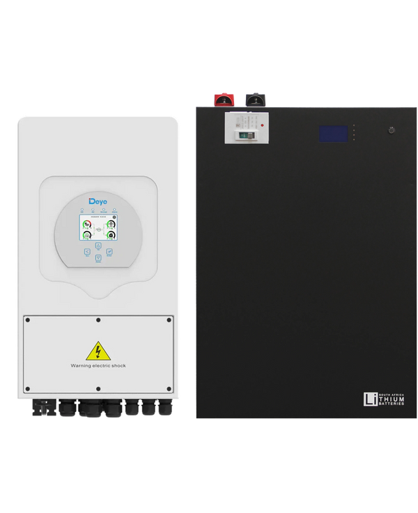 Deye 5kW Hybrid Inverter and 10.6kWh Wall Mount LBSA Battery Combo