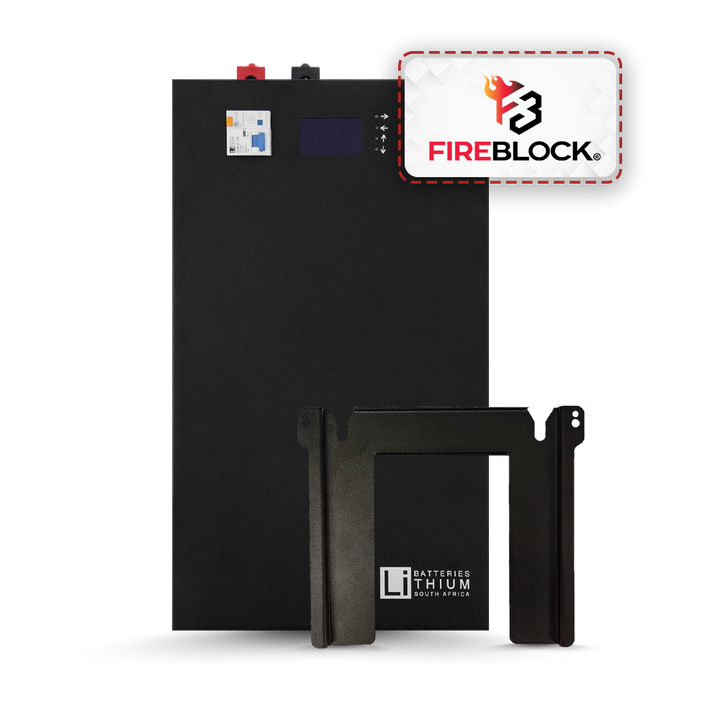NEW LOOK 25.6v 208Ah 5.3kWh LiFePO4 Lithium Iron Phosphate Wall Mount Solar UPS Battery l Fireblock Suppression Ready