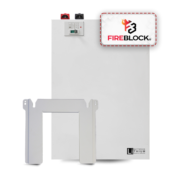 10.6 kWh 51.2v 208Ah New White LiFePO4 Lithium Iron Phosphate Wall Mount Solar UPS Battery l Fireblock Suppression Ready