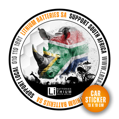 Rhino Orphanage Support Sticker