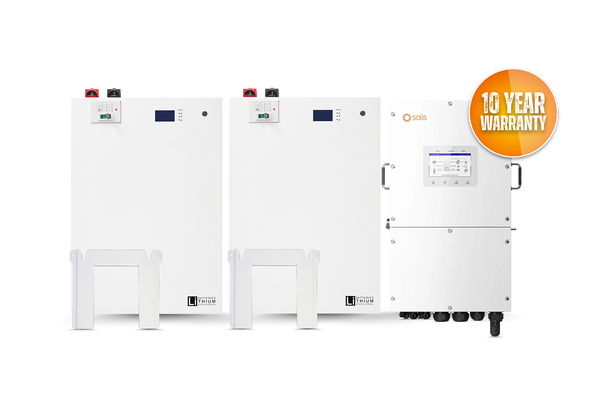 Solis Hybrid 14K & 2x LBSA 51.2V 208Ah 10.6kWh