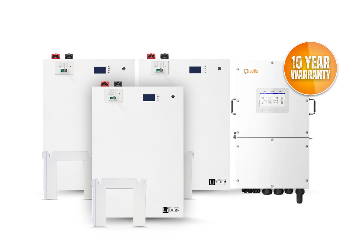 Solis Hybrid 15K 3P & 3x LBSA 51.2V 208Ah 10.6kWh