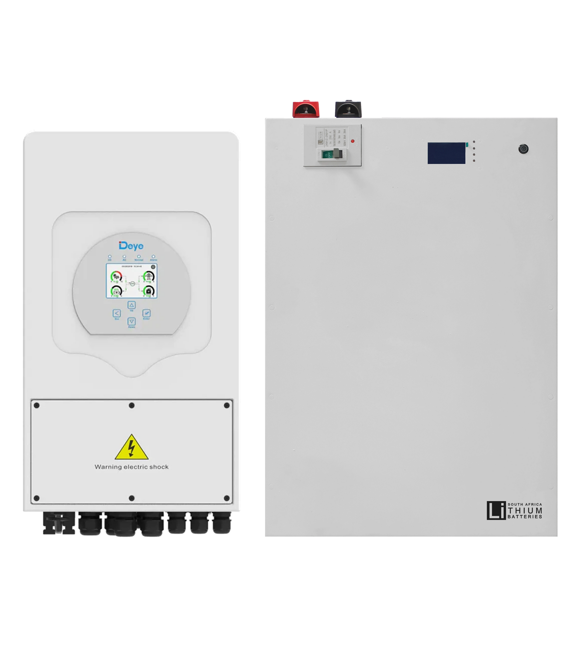 Deye 5kW Hybrid Inverter and 10.6kWh Wall Mount LBSA Battery Combo