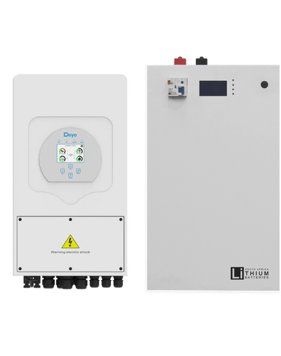 Deye 5kW Hybrid Inverter and 5.3kWh Wall Mount LBSA Battery Combo