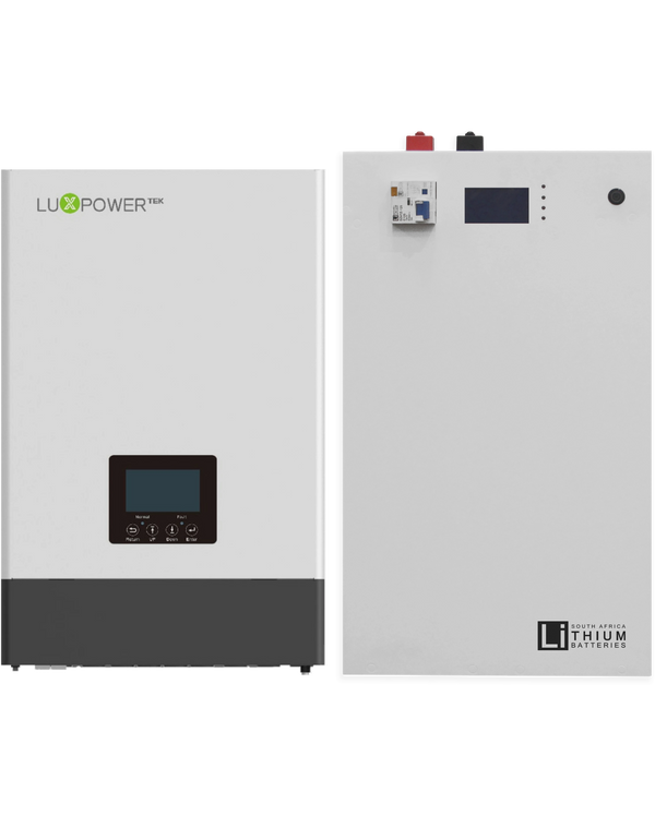 Luxpower SNA 5000 and 5.3kWh Wall Mount LBSA Battery Combo